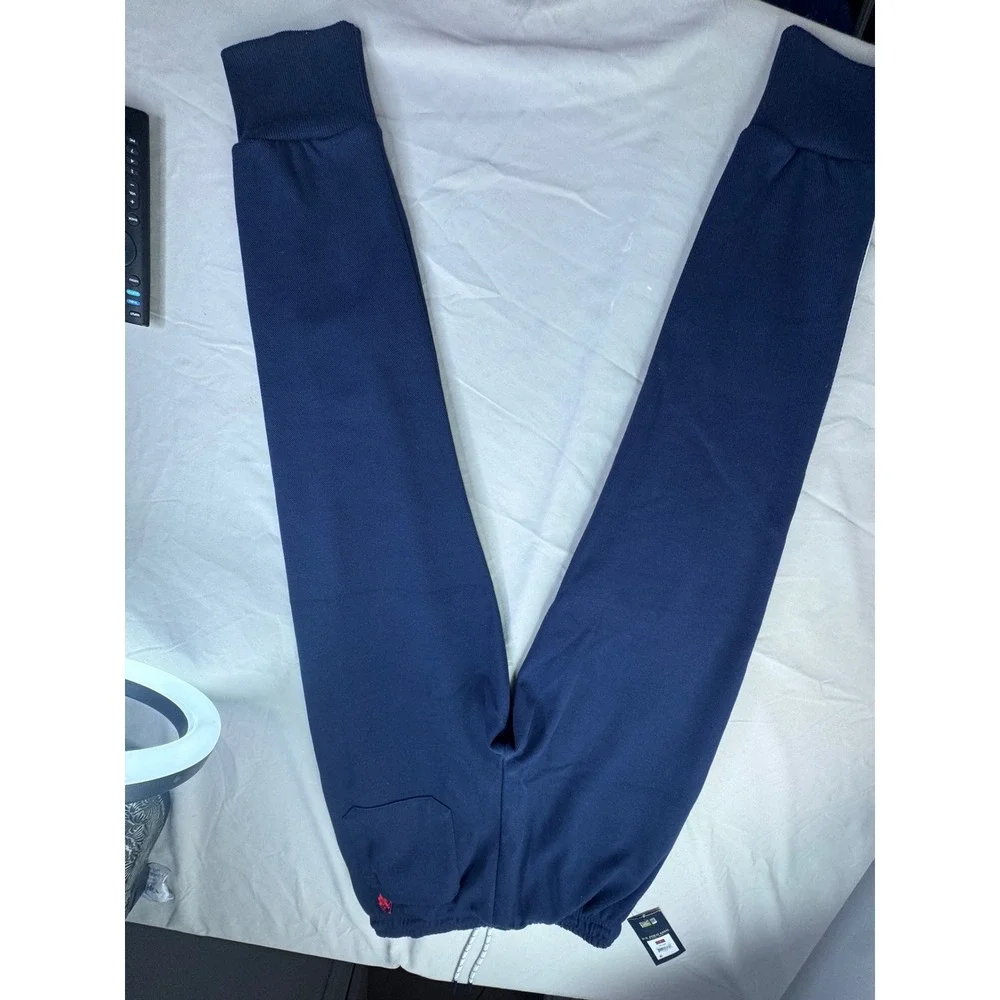 US Polo Assn Mens Navy Blue Side Stripe Jogger Sweatpants Small NWT